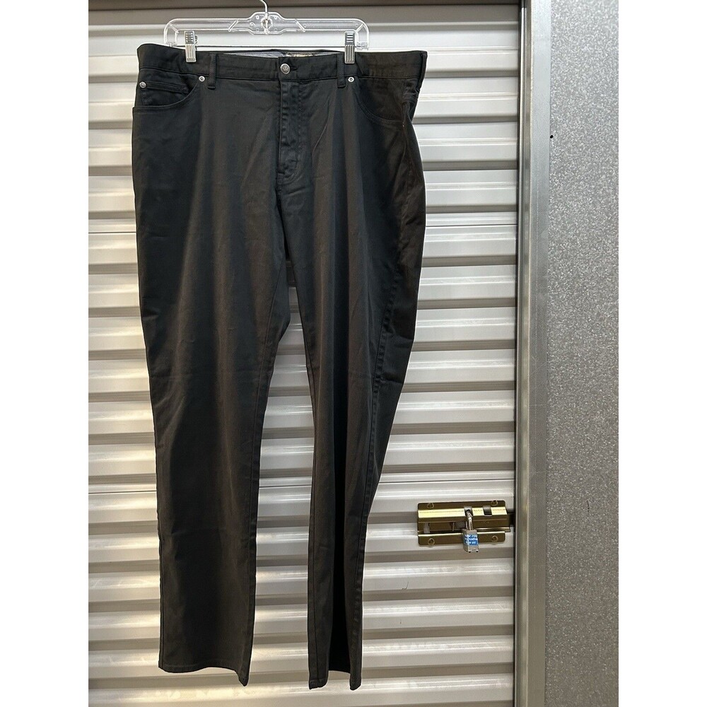 NWT Peter Millar Golf Pants Crown Ultimate Sateen 40 x 34 Black Modal